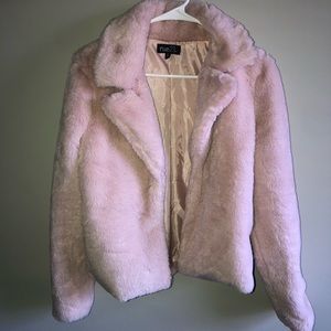 Pink Fuzzy Coat